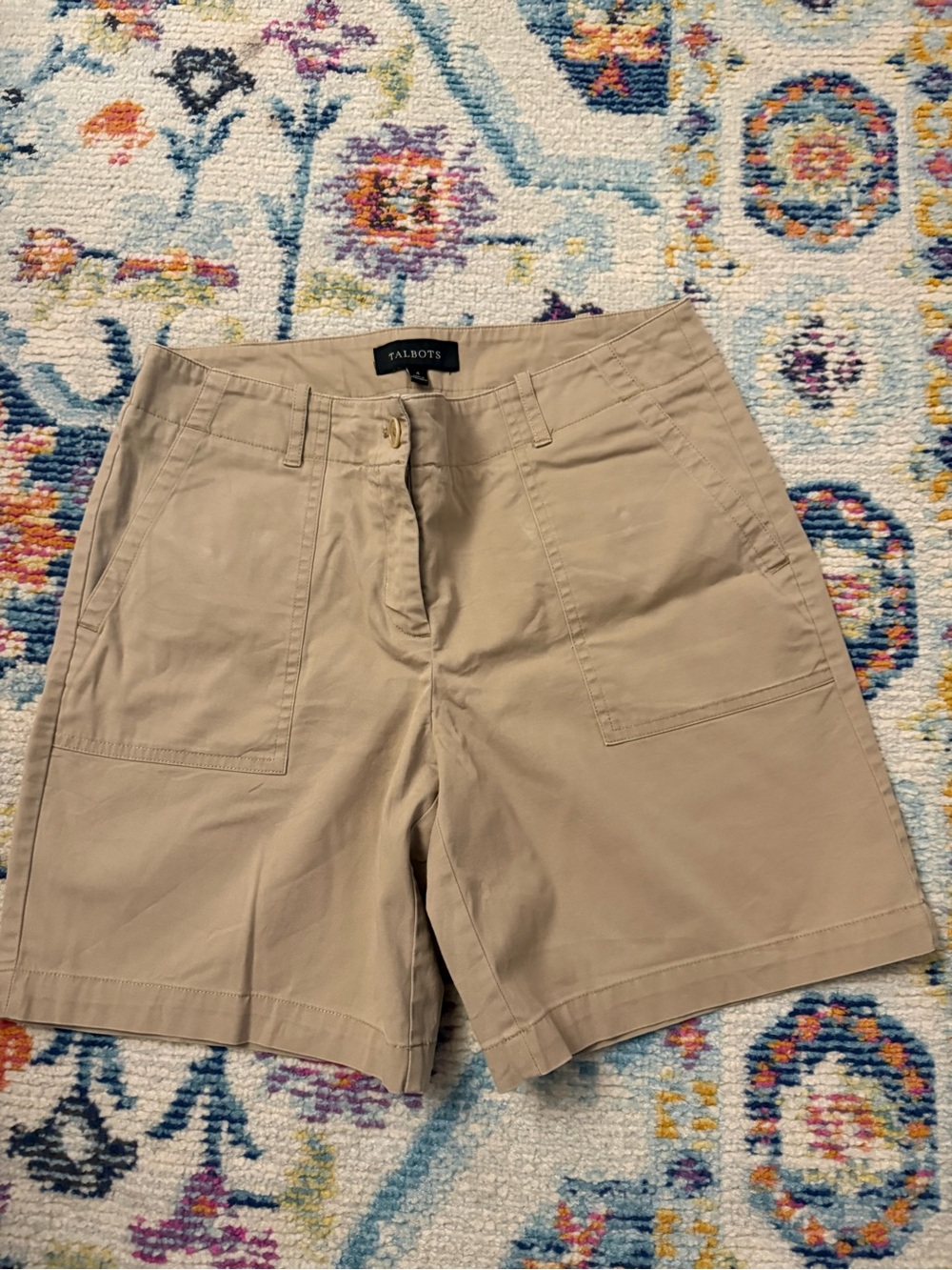 Talbots Khaki Utility Bermuda Shorts
